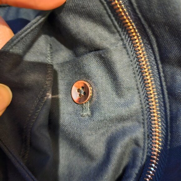 Kit & Ace Go To Trouser Pants Tailored Wool Cashmere Silk Size 4 Dark Navy - Picture 9 of 12